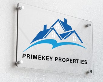 Custom Acrylic Business Sign: 3D Logo, Personalized Wall Decor
