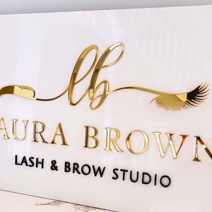 3D Rechteckiges Business Logo | Personalisiertes 3D-Schild | Benutzerdefinierte Acryl-Logo-Zeichen | 3D Acryl Schild | Acryl-Werbung