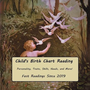 Baby Natal Chart Reading, Child Astrology Reading | Child&#39;s Horoscope, Birth Reading, Natal Chart Report, Newborn, Kid&#39;s, Parents Reading