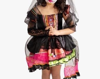 Handgemaakt Catrina-kostuum - Day of the Dead-jurk, Halloween-outfit