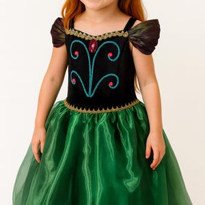Handmade Frozen Anna Costume: Princess Dress-Up Outfit