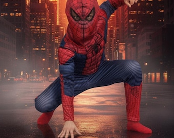 キッズスパイダーマンマッスルコスチューム - スーパーヒーローハロウィンコスチューム