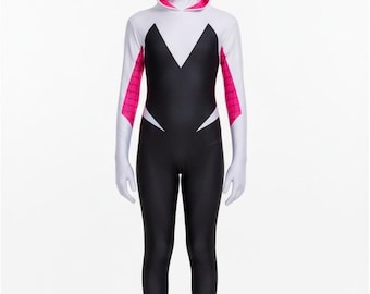 Spider Hero Girl Costume with Mask – Kids Superhero Outfit