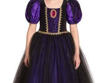 Vampire Queen Costume for Girls: Elegant Gothic Halloween Dress