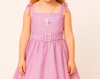 Handmade Barbie Costume Dress: Pink Princess Party Outfit