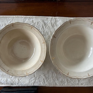 Antique Crown Ivory bowls
