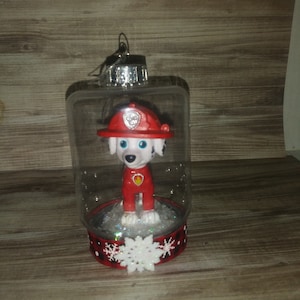 Adorno navideño de Marshall de la Patrulla Canina