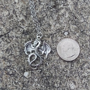 Silver Dragon Necklace