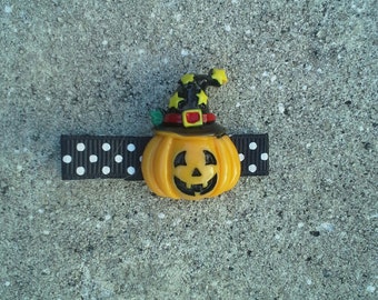 Halloween Pumpkin Hair Clip