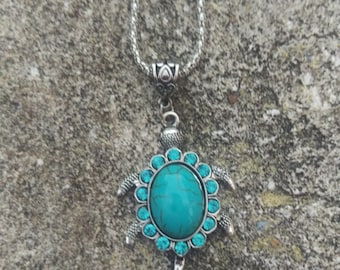 Turquoise Turtle Necklace