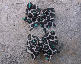 Animal Print Hair Clips