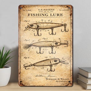 Antique Fishing Sign - Etsy