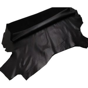 Cuir d'agneau noir brun foncé, tissu d'ameublement doux en peau de mouton pour la décoration intérieure de DIY
