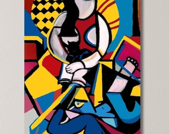 ピカソ版画：アトリエの画家とモデル、1963年、美術複製 - Etsy 日本