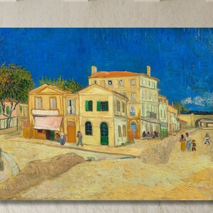 The Yellow House Vincent Van Gogh Oil Painting Print, Vincent Van Gogh Artwork, Vincent Van Gogh Exhibition Print, Vincent Van Gogh Wall Art