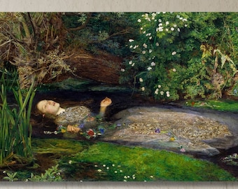 John William Waterhouse by John Everett Millais Ophelia Oil Paintring, John William Waterhouse Reproduction, John William Waterhouse Artwork