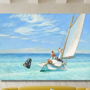Edward Hopper The Lee Shore 1941 Painting, Edward Hopper Artwork, Edward Hopper Exhibition Wall Art, Reproduction Arts, Edward Hopper Canvas