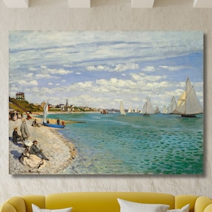 Claude Monet Fisherman Paintings, Claude Monet Landscape Artworks, Claude Monet Sea View Poster, Claude Monet Canvas, Claude Monet Wall Arts