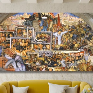 Diego Rivera Diego Rivera History of Mexico Oil Paintings, Diego Rivera Artwork, Diego Rivera Wall Arts, Diego Rivera Street Wall Art Prints
