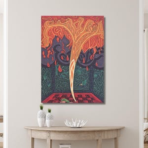 Carl Jung Red Book Oil Painting Print, Carl Jung Wall Art, Carl Jung Canvas Art, Carl Jung Exhibition, Carl Jung Poster Art, Carl Jung Print