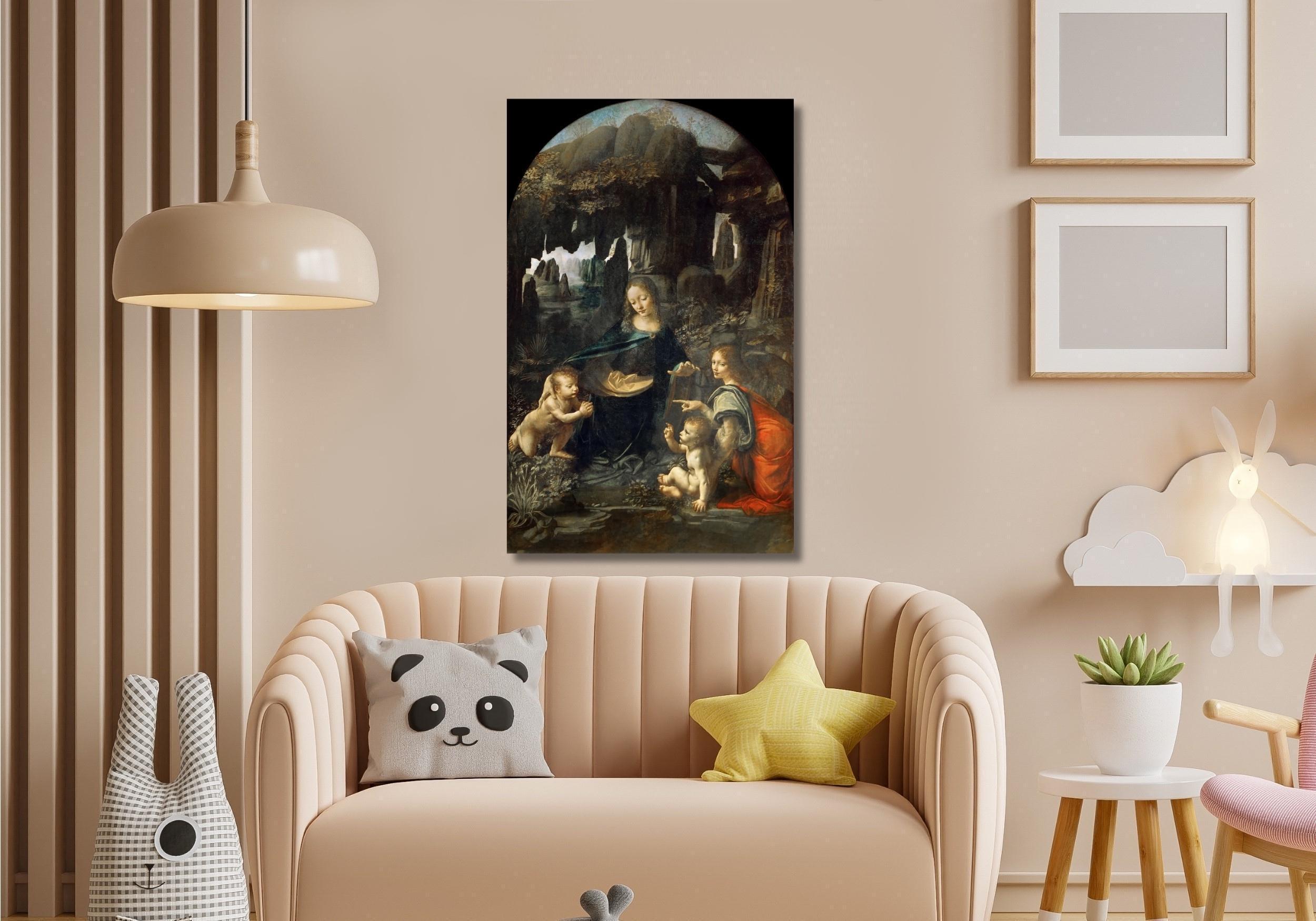 Virgin of the Rocks by Leonardo Da Vinci Circa 1483 Oil Painting