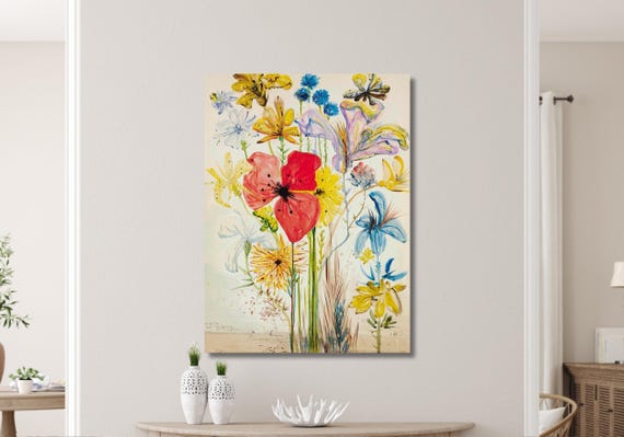 サルバドール・ダリ「花束」絵画、サルバドール・ダリ「花」油絵
