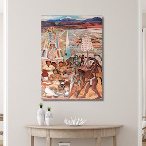 Diego Rivera Mexican Muralism Painting Wall Art, Diego Rivera Artwork Prints, Diego Rivera Canvas Print, Rivera Exhibition Canvas Poster Art