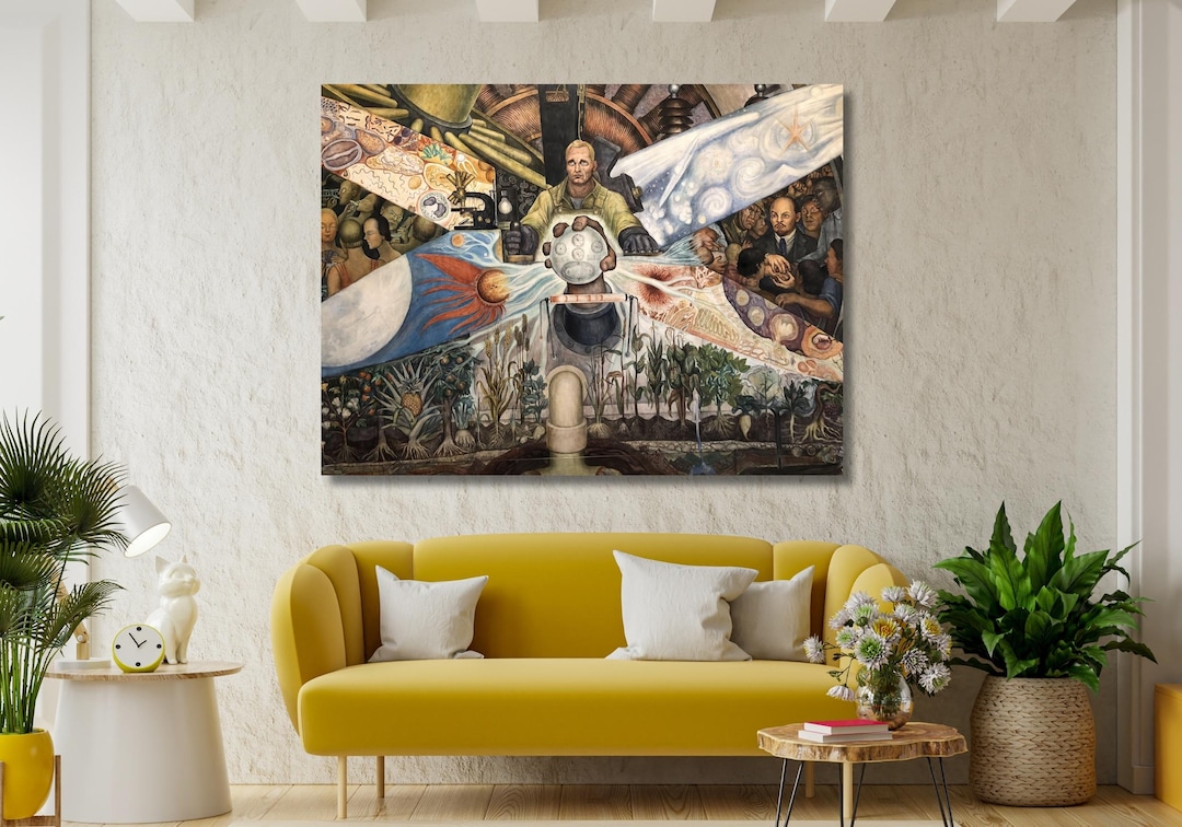 Diego Rivera Man Countroller of the Universe or Man in the Time Machine ...