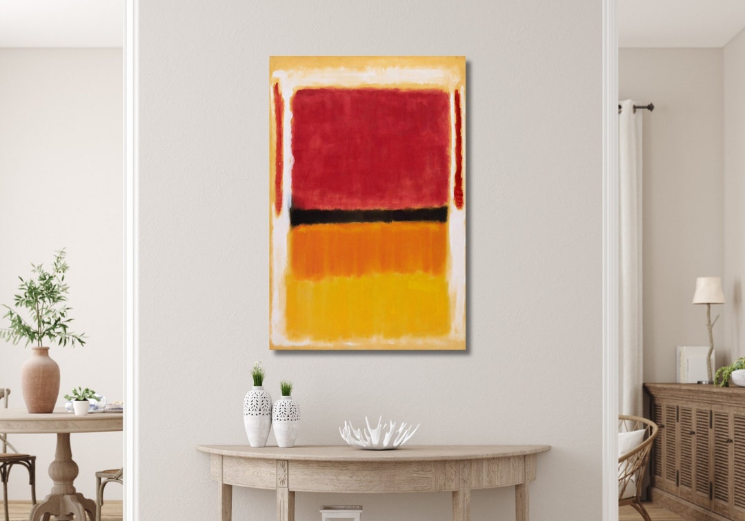 Mark Rothko Red and Yellow Painting Arts, Mark Rothko Exhibition Art ...