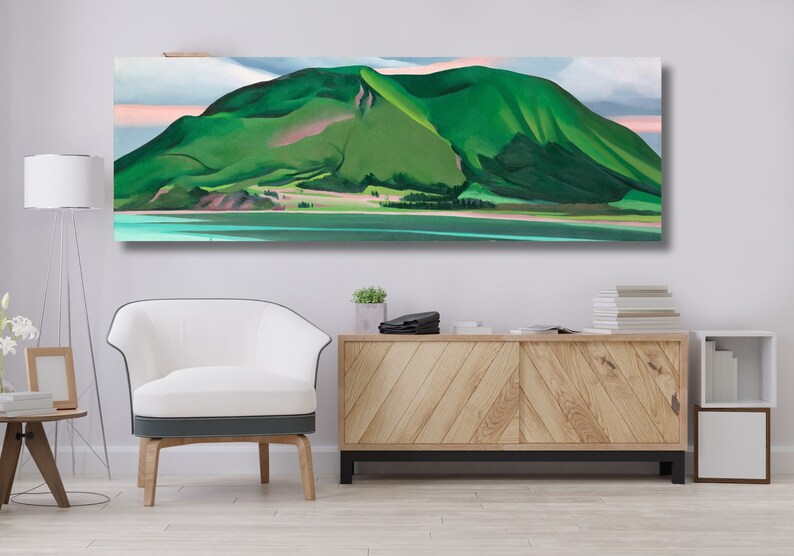 Georgia O'keeffe Mountain Painting, Georgia O'keeffe Artwork, Georgia O ...
