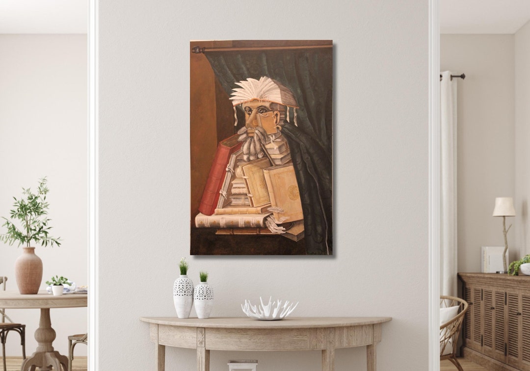 The Librarian by Giuseppe Arcimboldo 1566 Oil Painting Prints, Museum ...