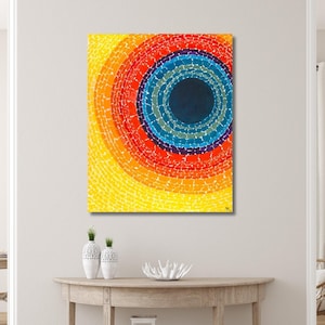 L&#39;eclissi di Alma Thomas 1970 Poster dipinto a olio, Alma Thomas Wall Art, Alma Thomas Canvas Art, Alma Thomas Poster Art, Alma Thomas Print