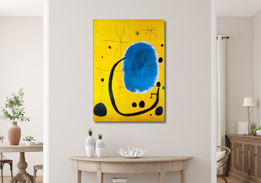 Joan Miro the Gold of the Azure Painting Print, Joan Miro Exhibition