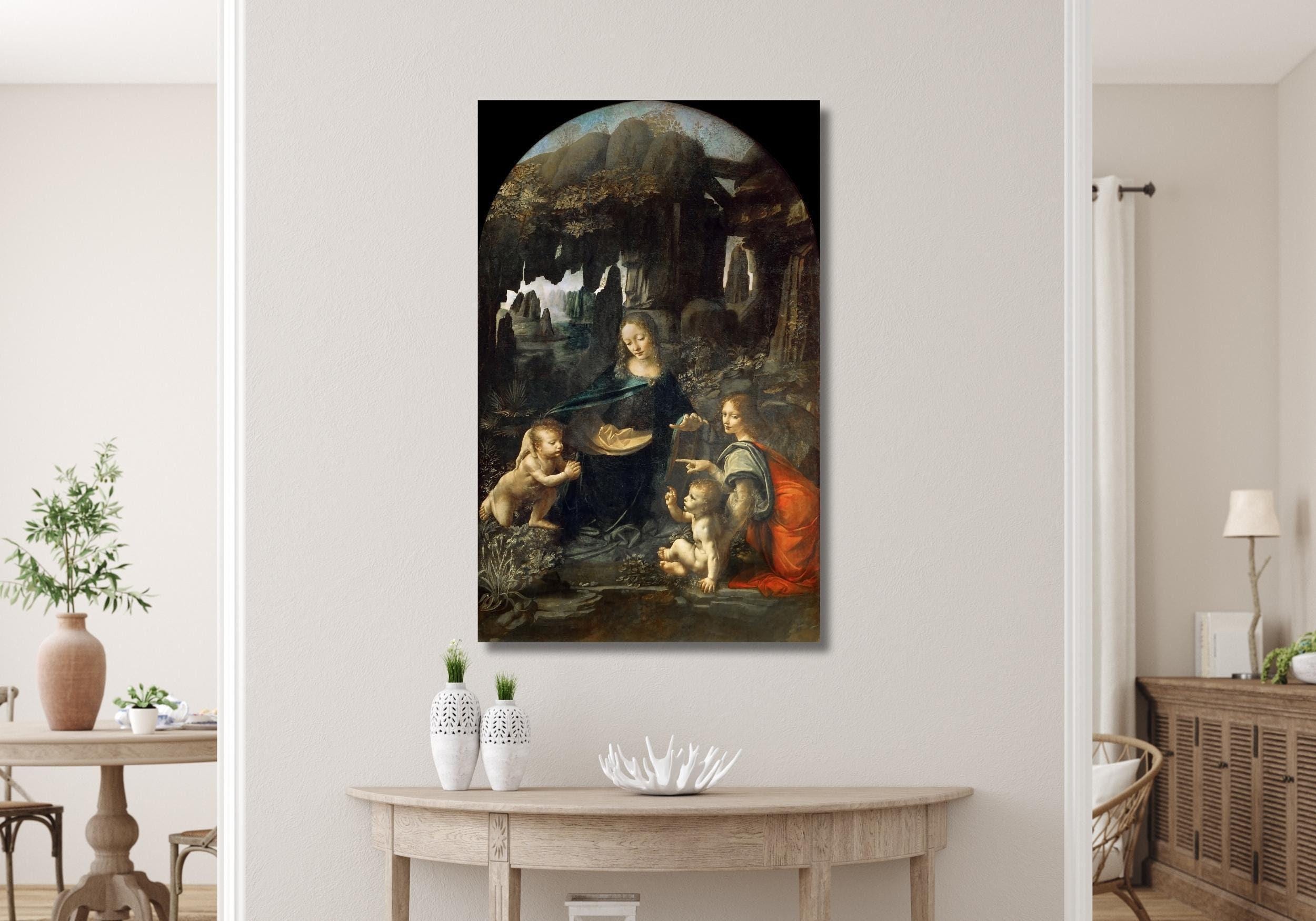 Virgin of the Rocks by Leonardo Da Vinci Circa 1483 Oil Painting
