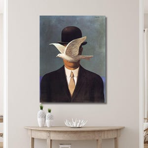 ルネ・マグリット 山高帽の男 カスタムフレームプリント - Etsy 日本