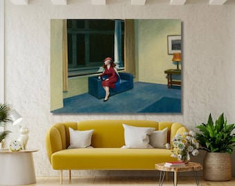 Olieverfschilderijen van Edward Hopper in hotelramen, kunstwerken van Edward Hopper, tentoonstellingen van Edward Hopper, posters van Edward Hopper, muurdecoraties van Edward Hopper