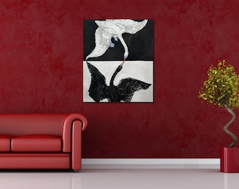 Hilma af Klint The Swan Oil Painting Print Art, Hilma af Klint Exhibition Canvas, Hilma af Klint Artworks Paintings, Hilma af Klint Wall Art