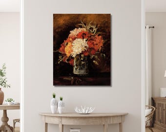 フィンセント・ファン・ゴッホの花瓶と花の油絵、フィンセント・ファン