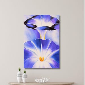 Georgia O&#39;Keeffe Blue Flowers Sprout Painting, Georgia O&#39;Keeffe White Flowers Exhibition, Georgia O&#39;Keeffe&#39;s Artwork, O&#39;Keeffe Abstract Arts