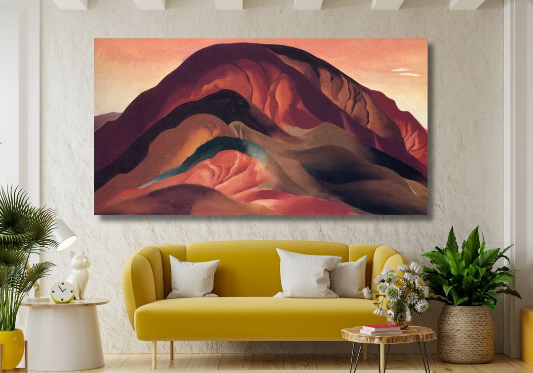 Georgia O'keeffe Mountain Painting Canvas Art, Georgia O'keeffe ...