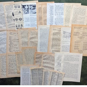 Pages vintage  langues étrangères