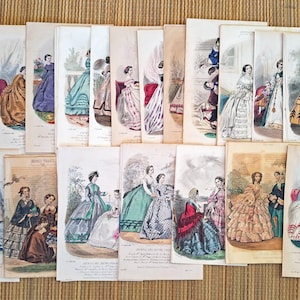 1864 mode de France colorisé