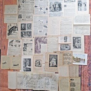 Kit de pages antiques 1805-1915