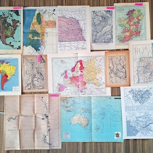 Mappes variées anciennes