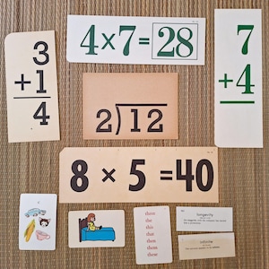 Cartes flash et cartes d'apprentissage