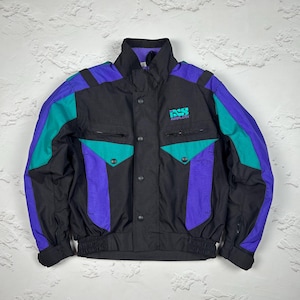 Chaqueta de bombardero protectora de calidad de los años 00 iSX Airflow Retro para motocicleta Cordura, talla M