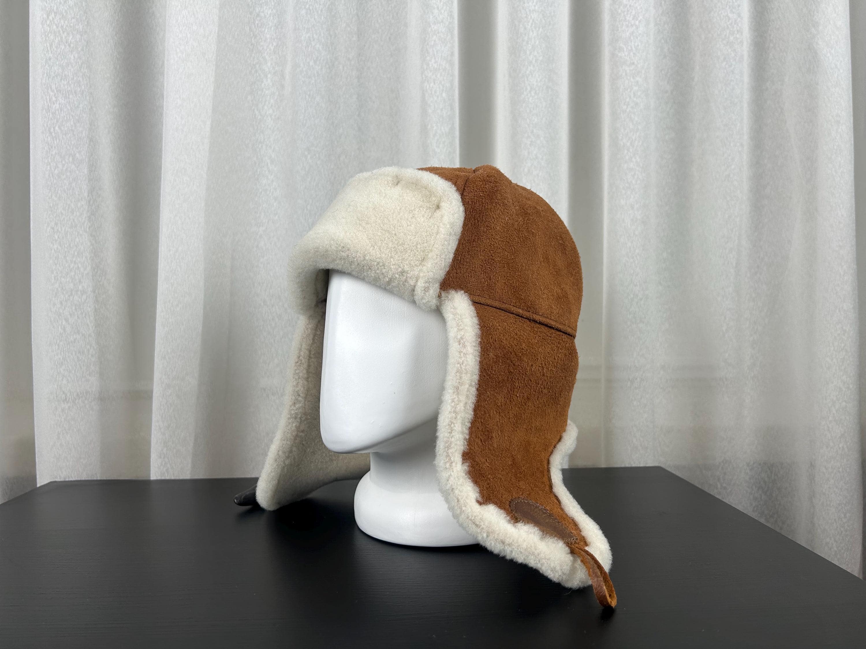 HBC Canada Shearling Hat Kashani Chocolate Brown Shearling Aviator Hat – Dudes Boutique main image 4