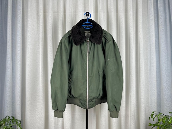 1973 Belgian Military Bomber Jacket Pilot Style Cold-weather