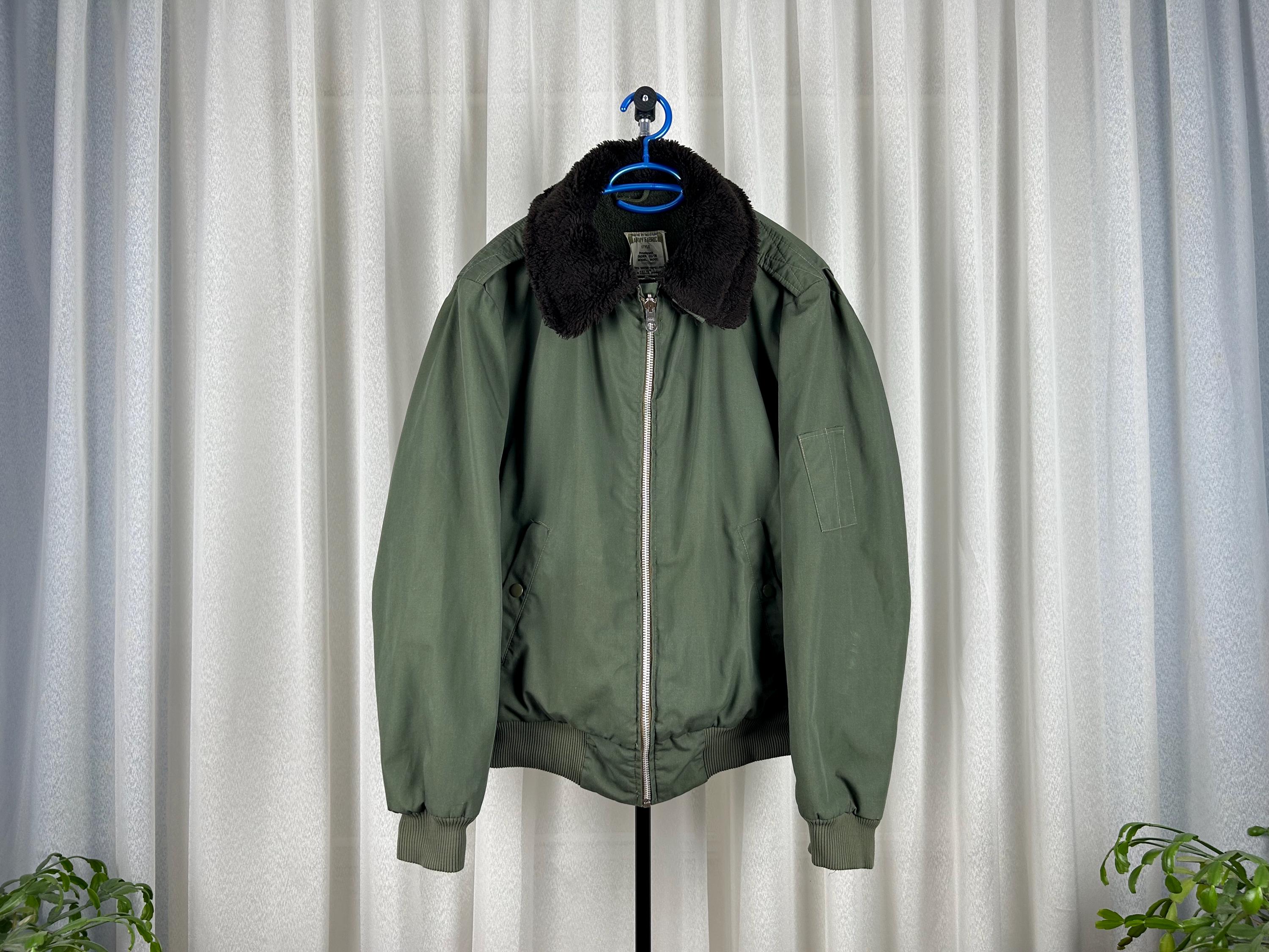 1973 Belgian Military Bomber Jacket Pilot Style Cold-weather