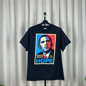 Barack Obama HOPE Graphic T-shirt – Politisk kampanj Pop Art Portrait T-shirt 44:e presidenten